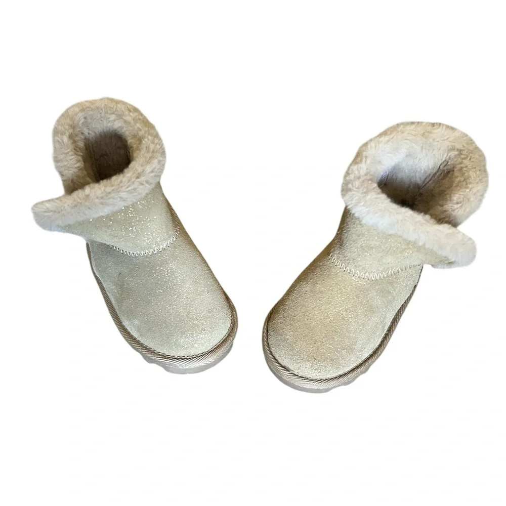 BearPaw Toddler Julia Sparkle Suede Boots | 6